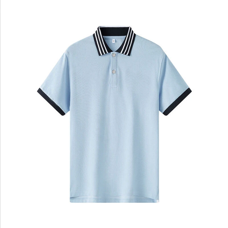 夏季英伦风中小学生校服纯棉短袖蓝色韩版时尚POLO衫儿童班服园服