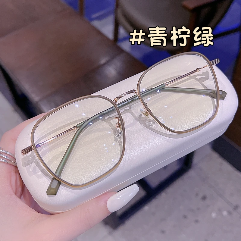 26号【TR金属材质】S11907大码素颜显脸小方圆脸近视眼镜框镜架女