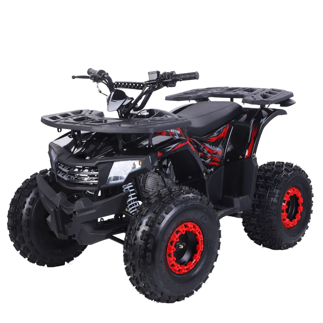 四路越野沙滩车大尺寸全地形8寸轮胎带仪表前后大货架承重500斤