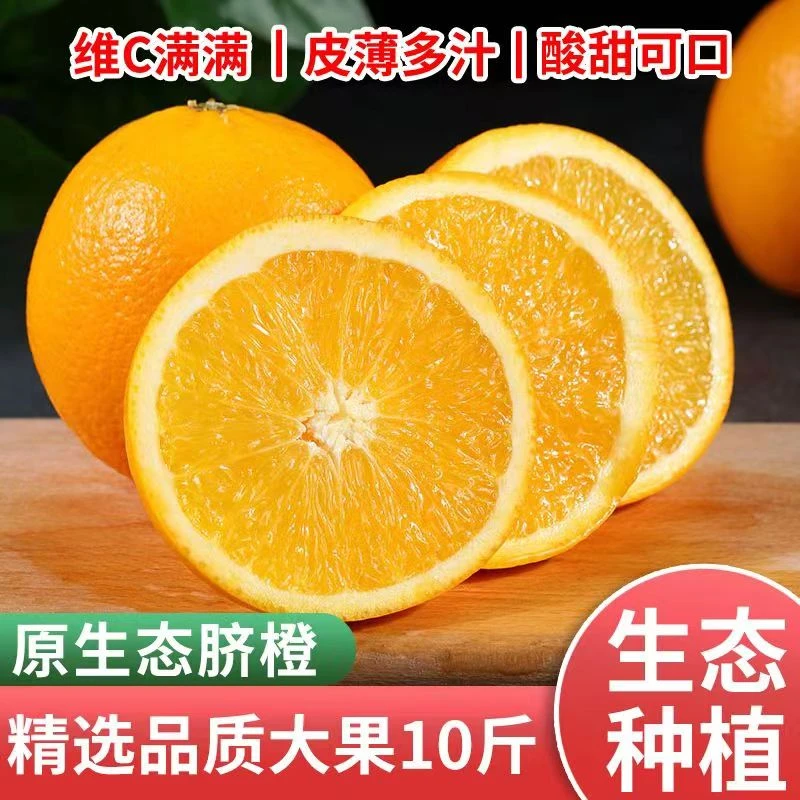 江西赣南脐橙新鲜甄选10斤装当季采摘整箱香甜浓郁饱满【果园直发】