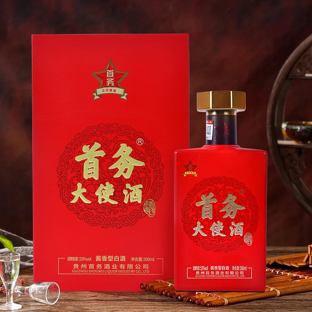 首务大使酒(大国之邦)53度坤沙酱香型白酒 500ml/瓶
