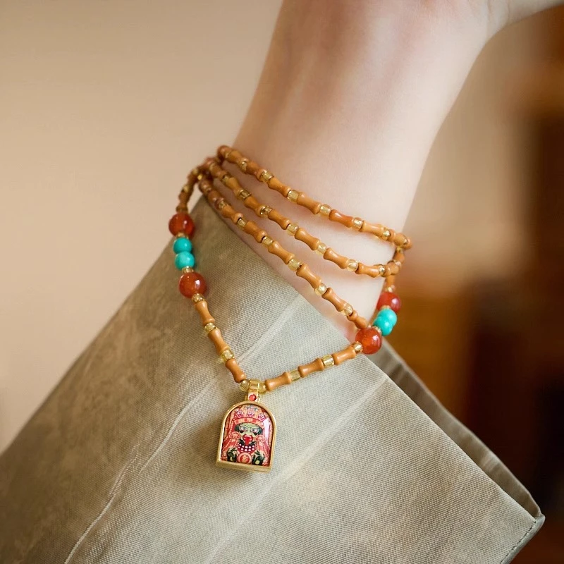 新中式橄榄核藏式扎基拉姆民族风潮男女式唐卡