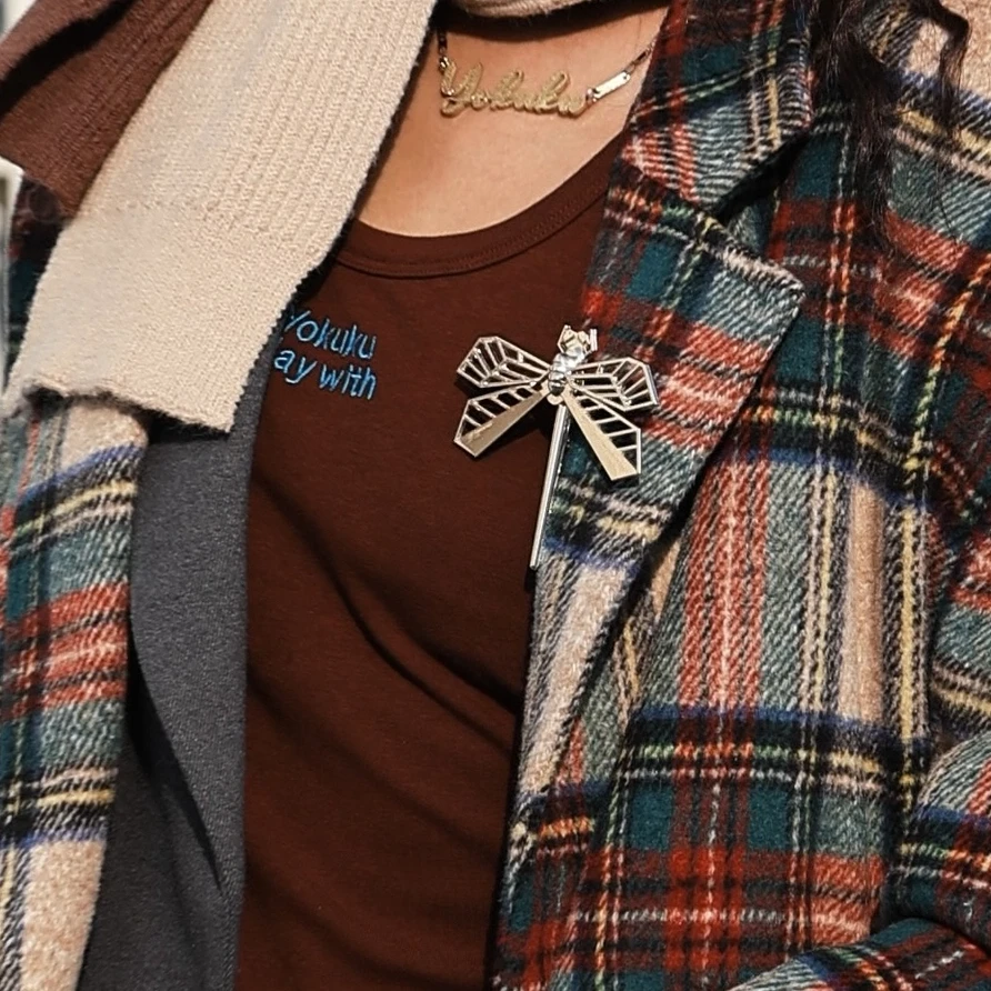 钛钢胸针 钛钢胸针 （蜻蜓队长）时尚百搭简约ins蜻蜓潮领口别针