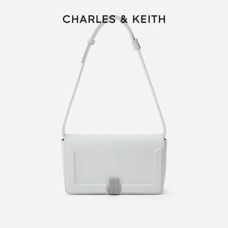 CHARLES&KEITH百搭时尚复古异形单肩腋下方包【原】CK2-20270736