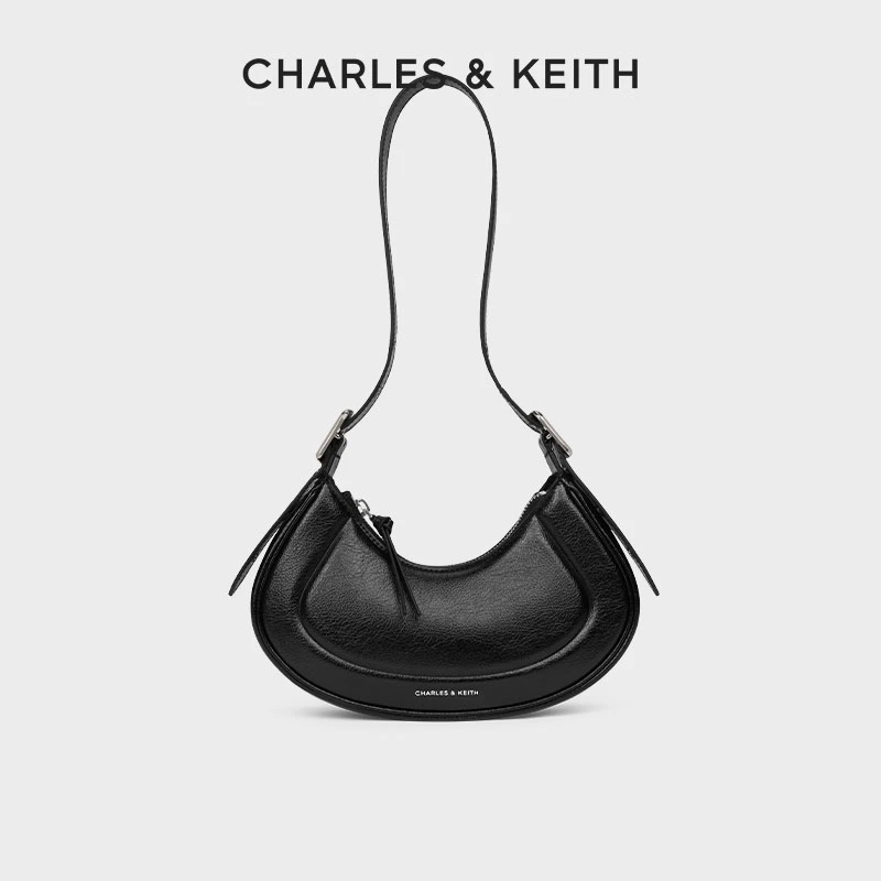 CHARLES & KEITH斜挎单肩新月腋下豌豆包女CK2-20271258
