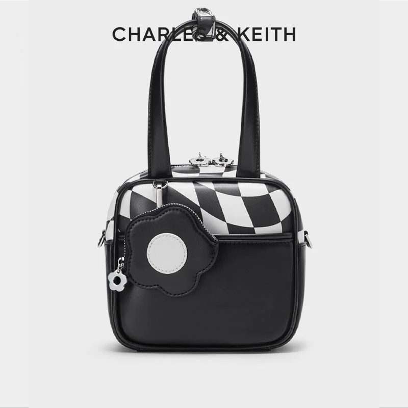 CHARLES & KEITH女士百搭时尚休闲小众斜挎单肩手拎包80671385