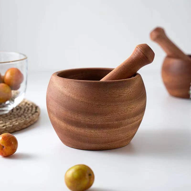 复古纯手工加厚创意传统手工老式捣蒜器捣碎器捣药罐家用研磨器具