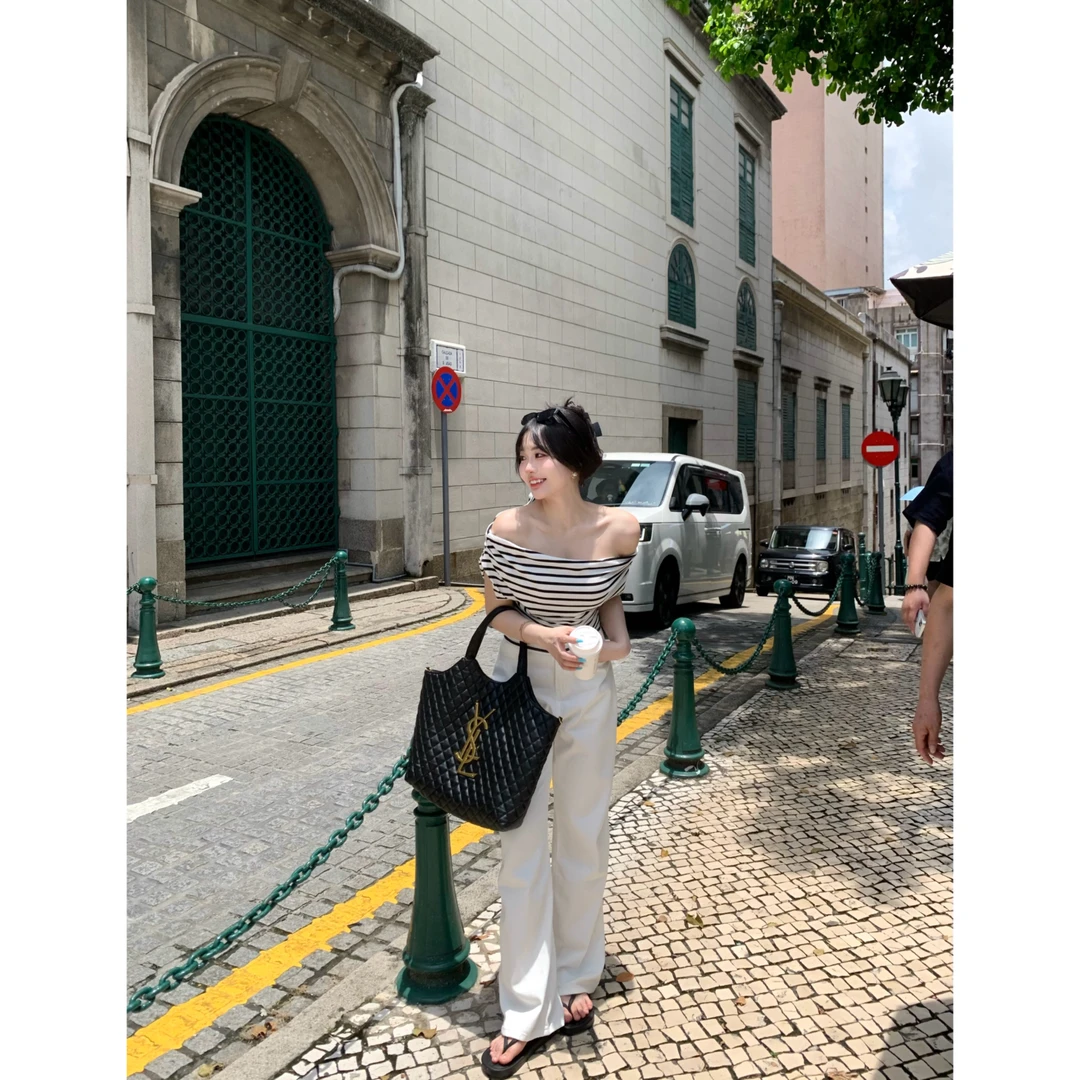 现现MengFairy【松弛穿搭】韩版时尚气质百搭显瘦白色牛仔裤 3314M