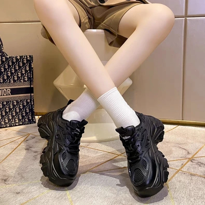 断码处理  透气真皮老爹鞋 32232002  时尚潮流休闲女鞋 佳人