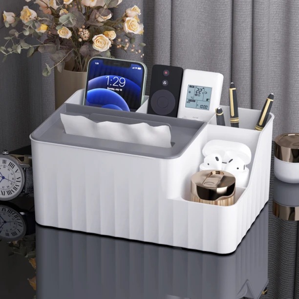 凯兰佳抽纸盒家用客厅茶几餐厅简约轻奢多功能遥控器收纳纸巾盒