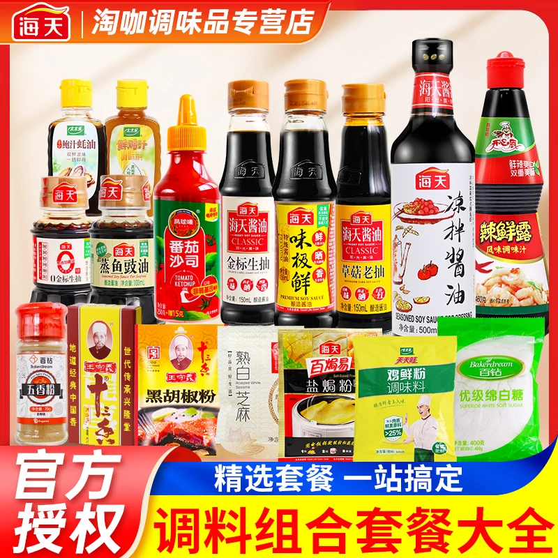 海天调料组合套装宿舍小瓶调味料全套佐料炒菜调味料品全套小份