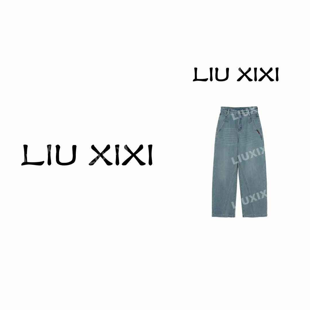 【嘻嘻家】魅力无限  冬季设计感立体裁剪遮胯显瘦水洗加绒牛仔裤