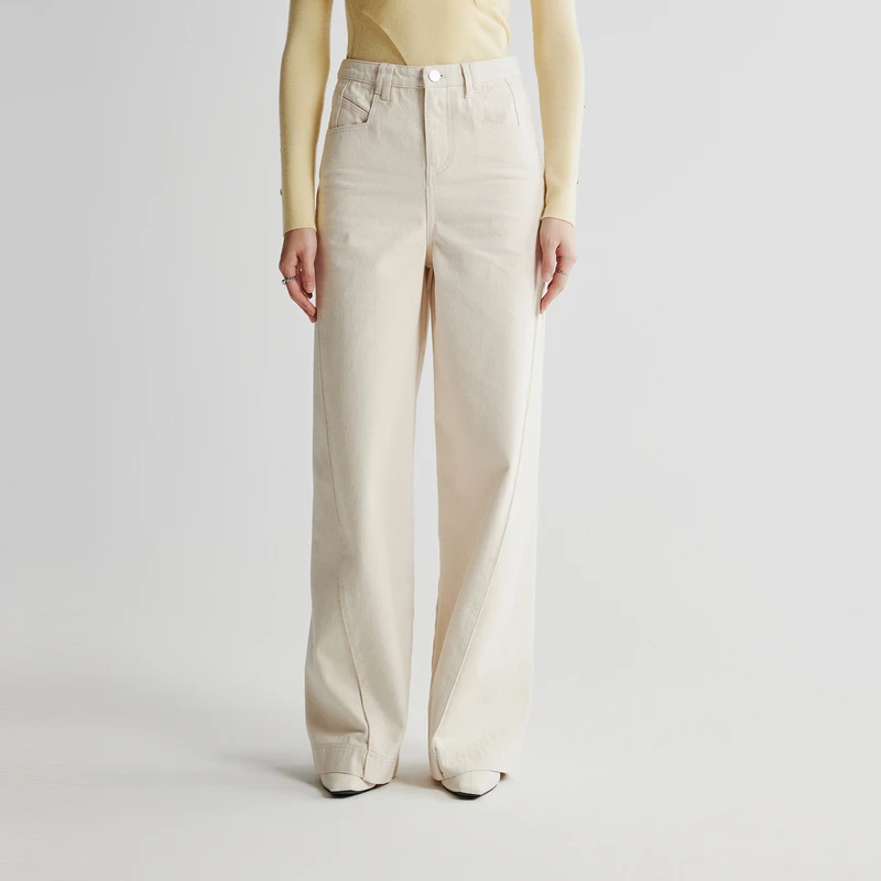 线上专享hply young2023冬新解构宽松版舒适休闲长裤HDD42420241