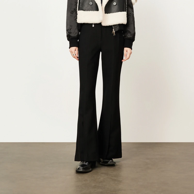 【商场同款】HPLY荷比俪冬季新款喇叭裤通勤长裤HMD42410302