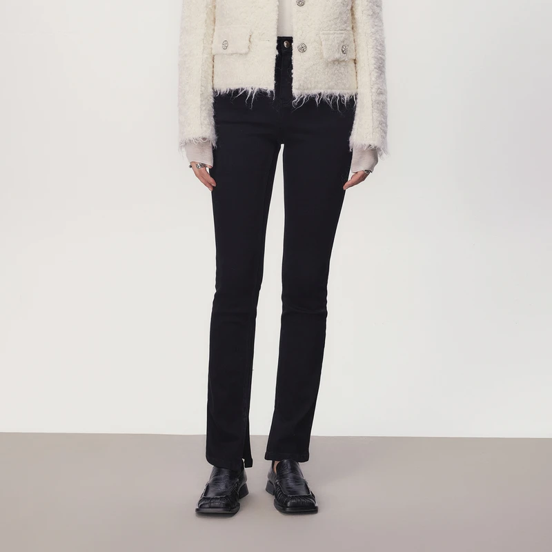 线上专享hply young23秋新修身显瘦弹力微喇牛仔裤HDD32420201