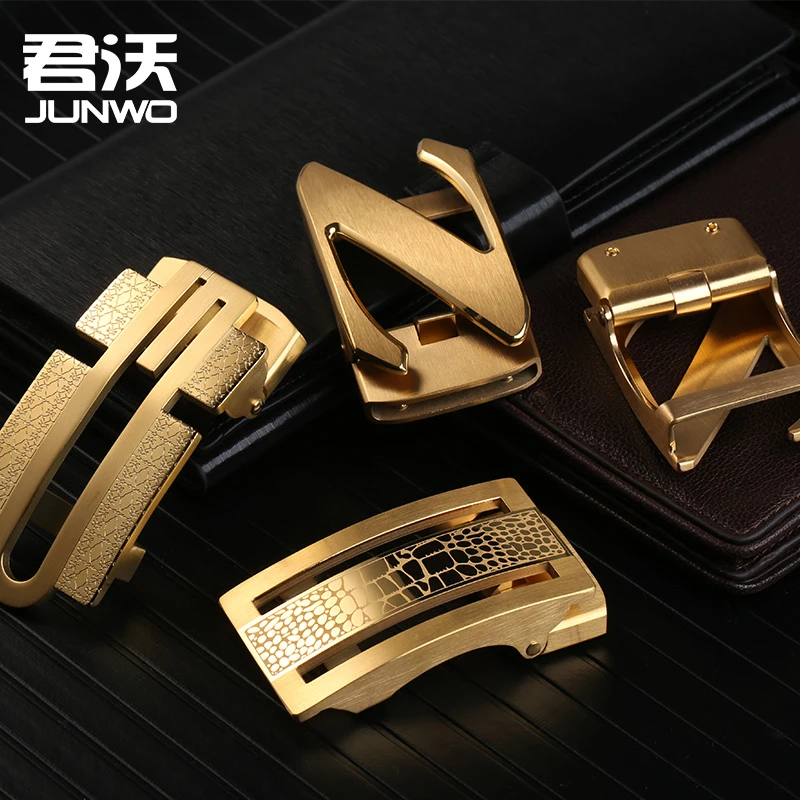 皮带扣头男全钢自动扣不锈钢男士腰带头高档配件商务皮带定制男