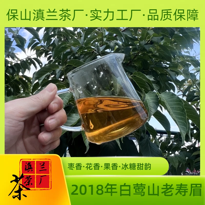 2018年云南老寿眉白莺山老寿眉散茶 枣香 花香 冰糖甜 可压饼