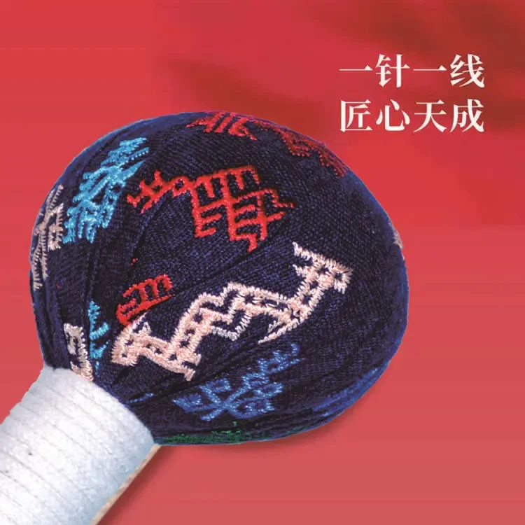 盘龙三圣瑶药经络锤 家用肩颈理疗锤 颈椎锤 复古国风手工圆形