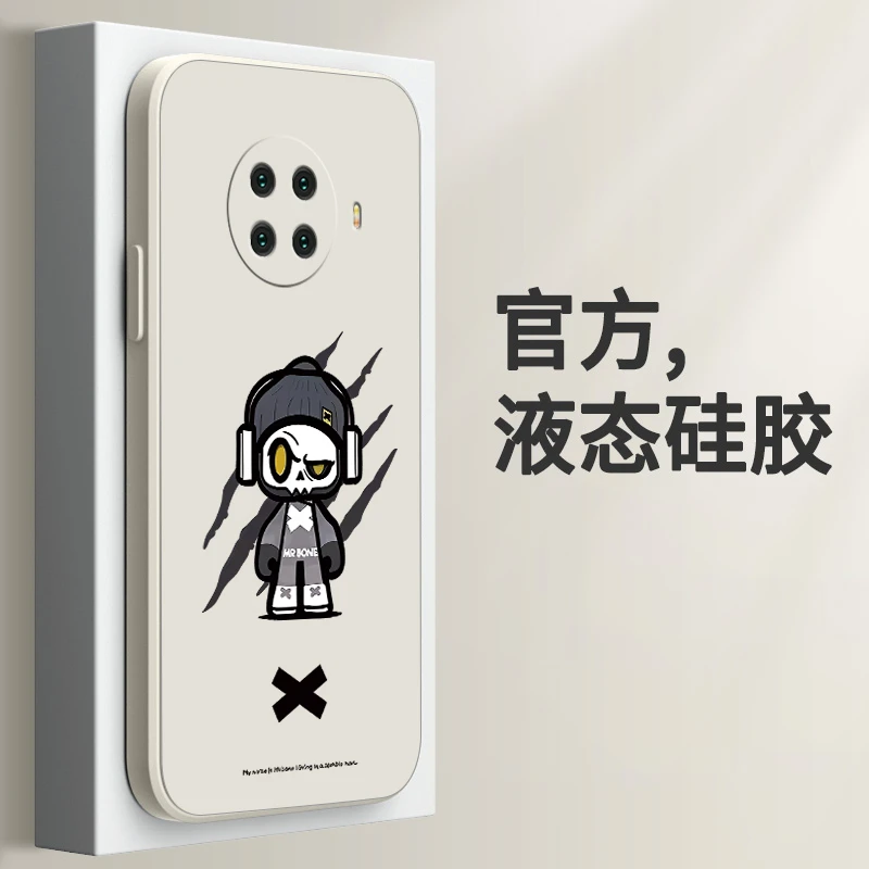 OPPORenoACE2手机壳液态硅胶防摔男女保护套全包骨头先生磨砂网红