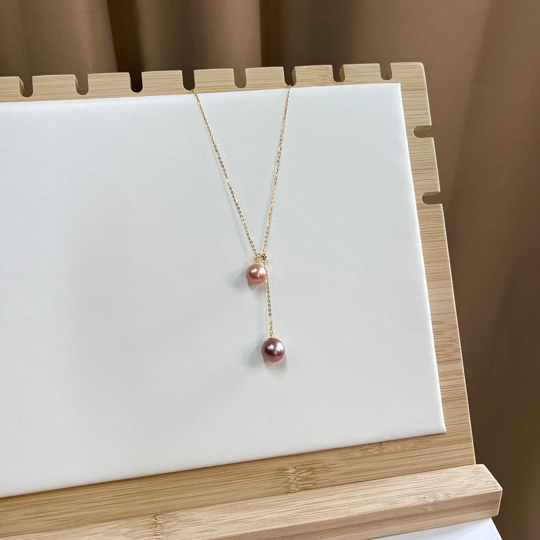 【糖果Y字链】淡水设计款y宇链10-11mm/11-12mm/s925银配件