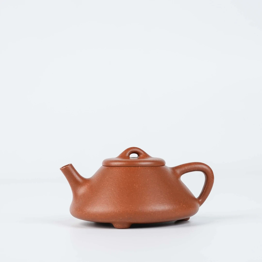 宜兴黄龙山原矿紫砂  子冶小石瓢  降坡泥  120cc全手工小容量