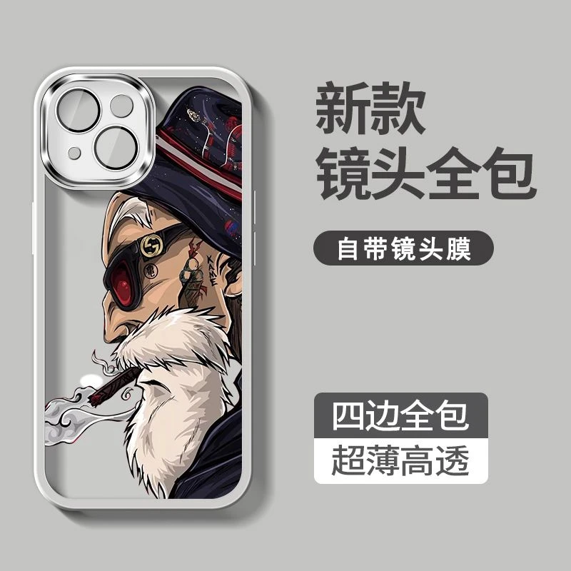 龟仙人iPhone13手机壳全包苹果14ProMax自带镜头膜12软壳11防摔14