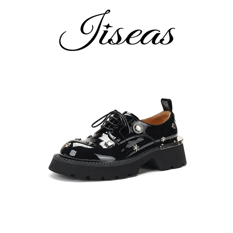 【丹麦公爵】设计高定手工坊真皮厚底小皮鞋单鞋13C1027