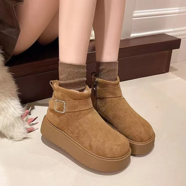 058-6舒适百搭厚底雪地靴