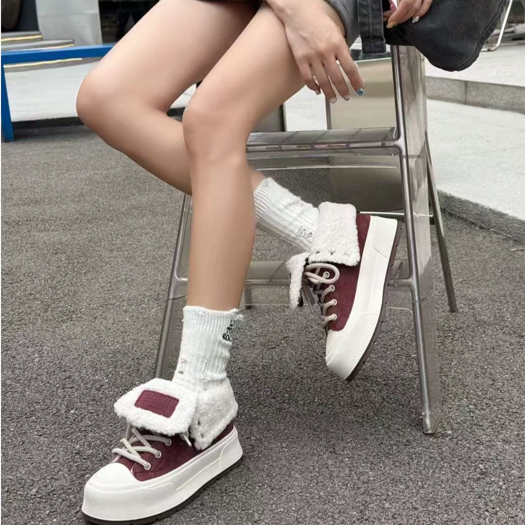 1350548-QZ高帮两穿大棉板鞋