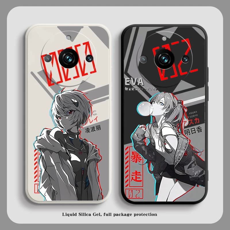 realme11pro+手机壳新世纪福音战士新款动漫卡通高级软硅胶全包女