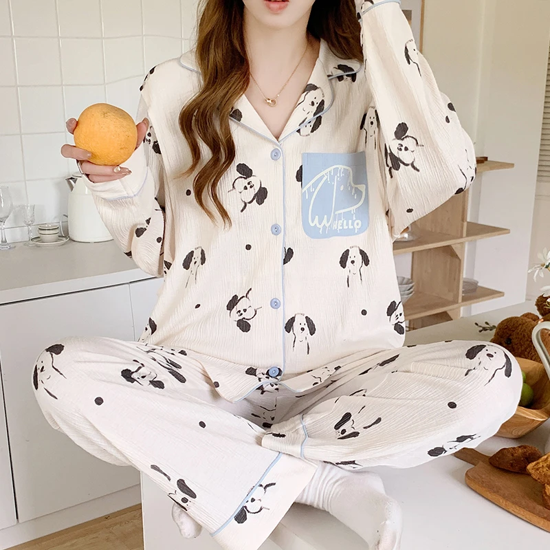 【春夏棉纱】月子服产后3-8月份孕妇哺乳衣喂奶家居服长袖产妇套装
