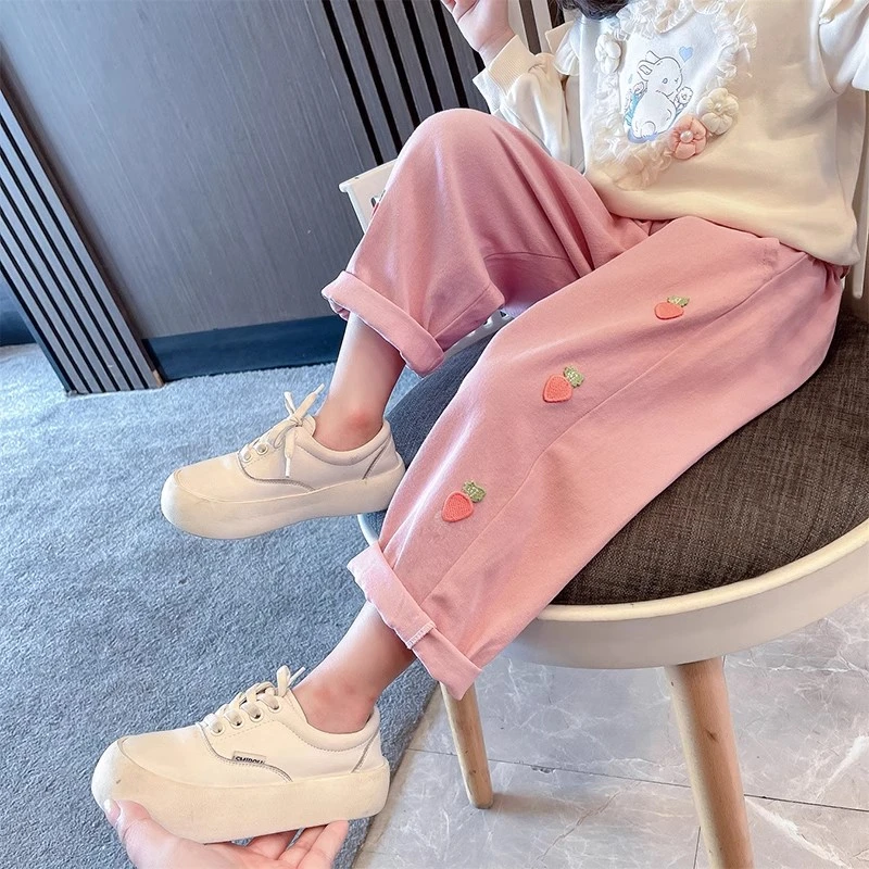 女童裤子春秋款2025新款洋气小女孩宝宝秋季小童儿童装秋装休闲裤