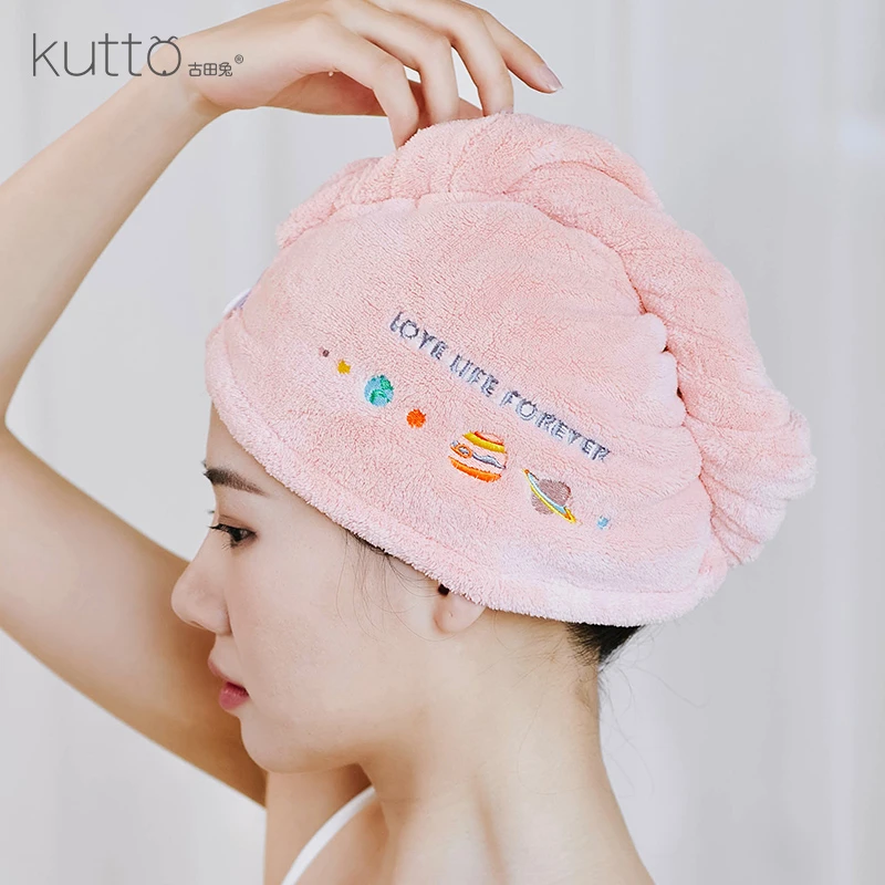 2条装干发帽加厚吸水速干包头毛巾擦头巾洗头双层浴帽