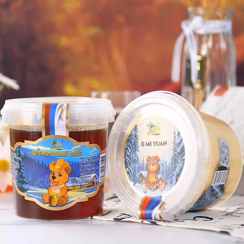 俄罗斯进口冬熊椴树蜜/百花蜜1250g/桶（泡沫箱发货）