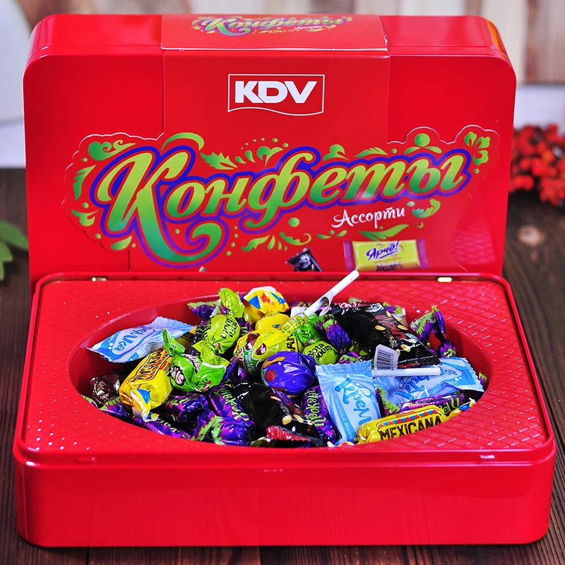 【礼盒装】俄罗斯原装进口KDV精选混合糖果礼盒380g/盒
