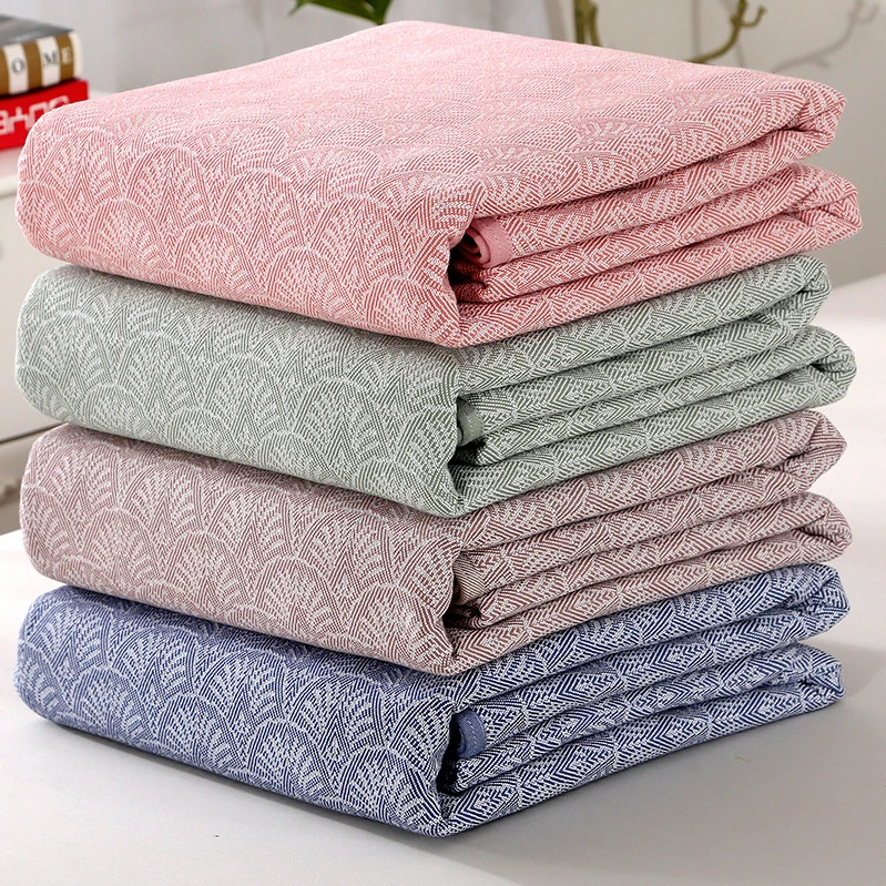 全棉精梳棉特密特厚老粗布床盖提花包边三件套亲肤柔软四季通用