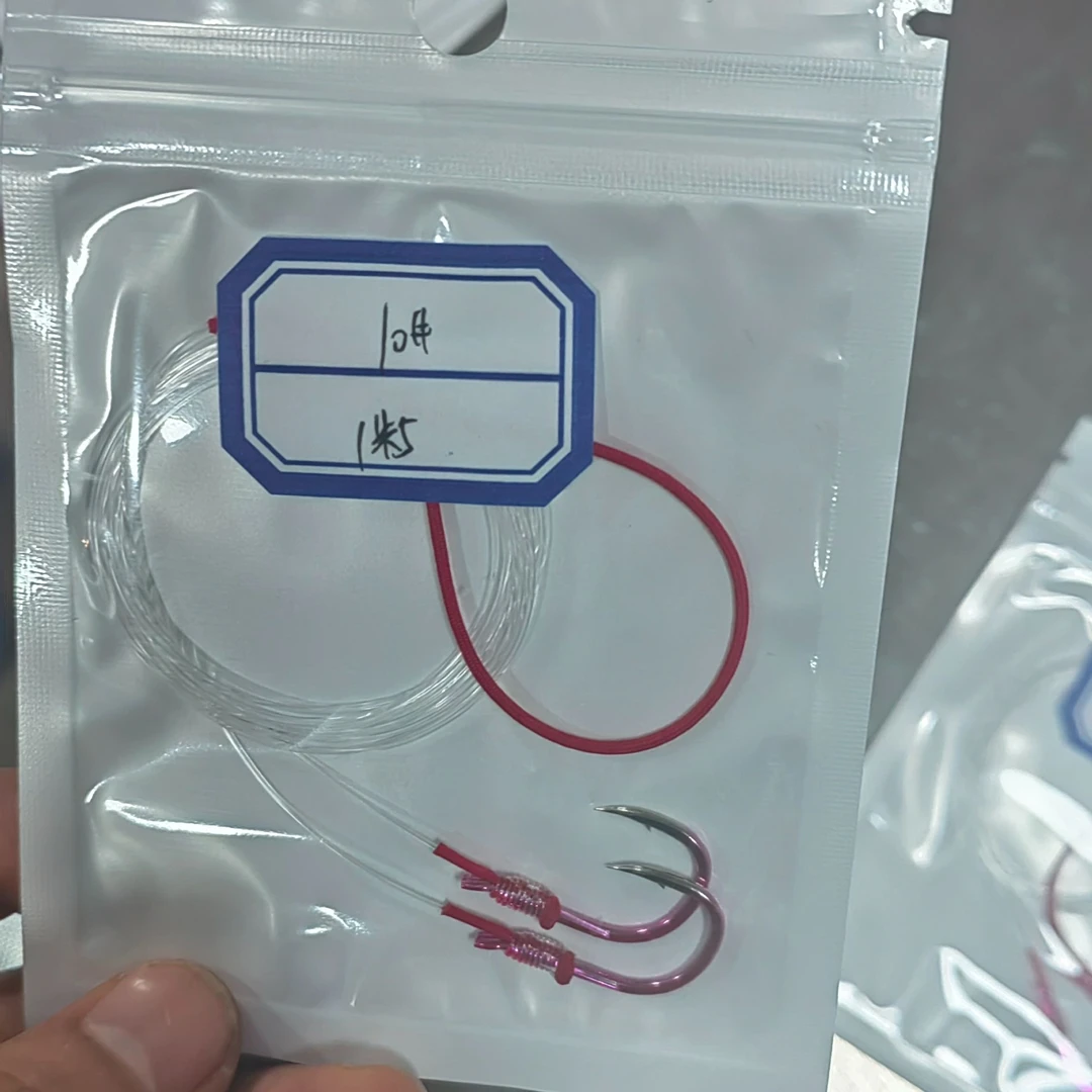 （高炮专用子线）天渔青飞抄成品子线双钩套装大物子线（成品1米5）
