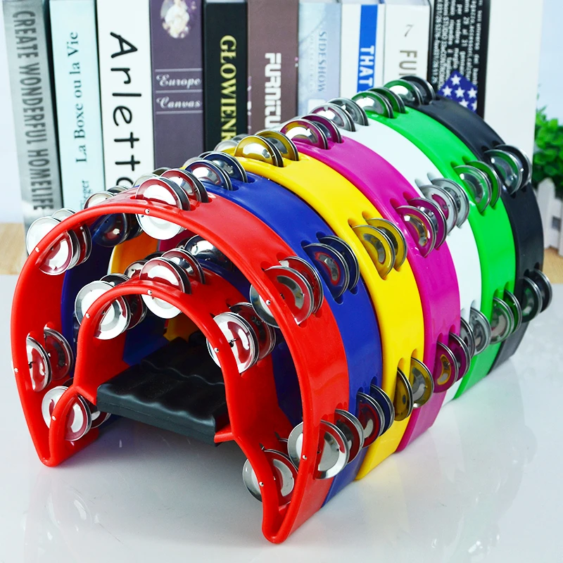 KTV摇铃双环手铃鼓儿童乐器专业花铃圈酒吧娱乐 舞蹈幼儿园老师用