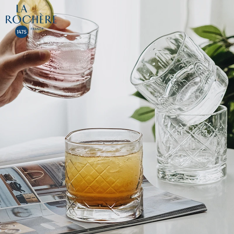 法国进口LAROCHERE威士忌酒杯高档杯子玻璃洋酒杯家用女水杯创意