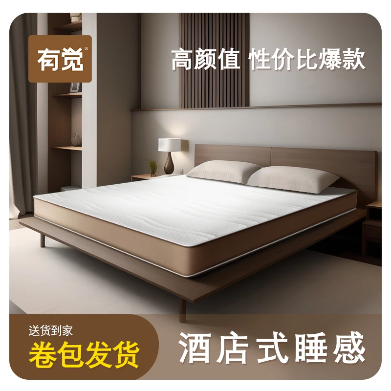 记忆棉盒子床垫席梦思压缩卷包乳胶弹簧超软椰棕棕垫五星民宿酒店
