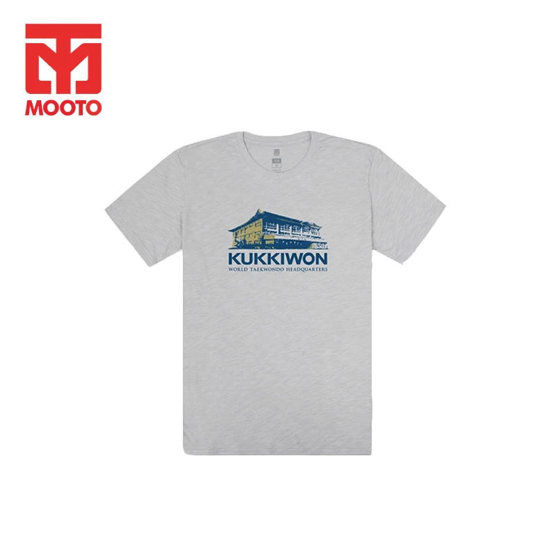 MOOTO休闲运动短袖圆领Slub Cotton KUKKIWON印花夏季舒适