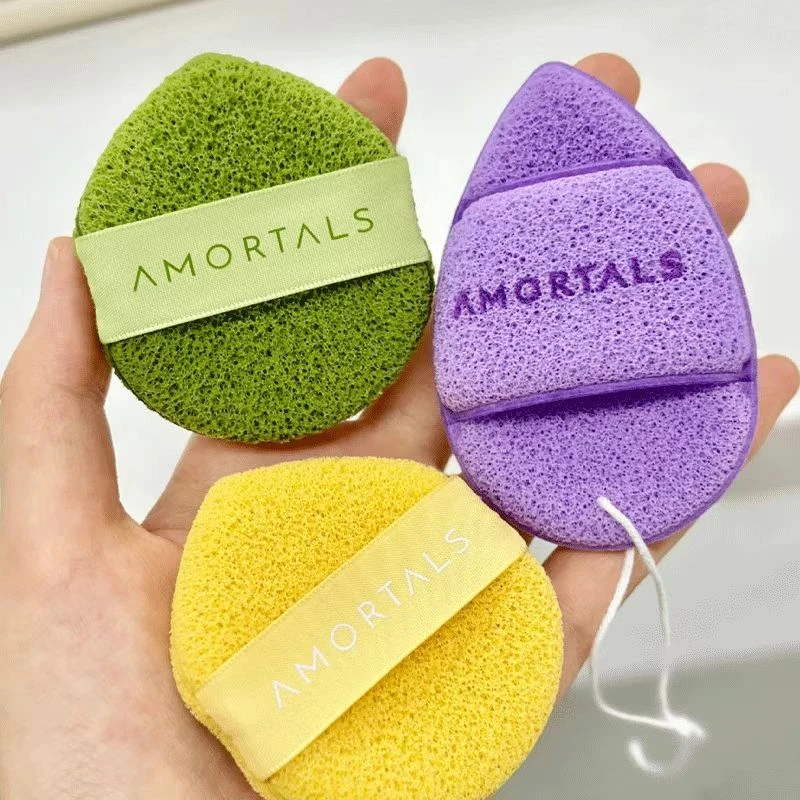 AMORTALS/尔木萄洗笑颜开洁颜扑洗脸扑海绵泥膜清洁水滴手套柔软