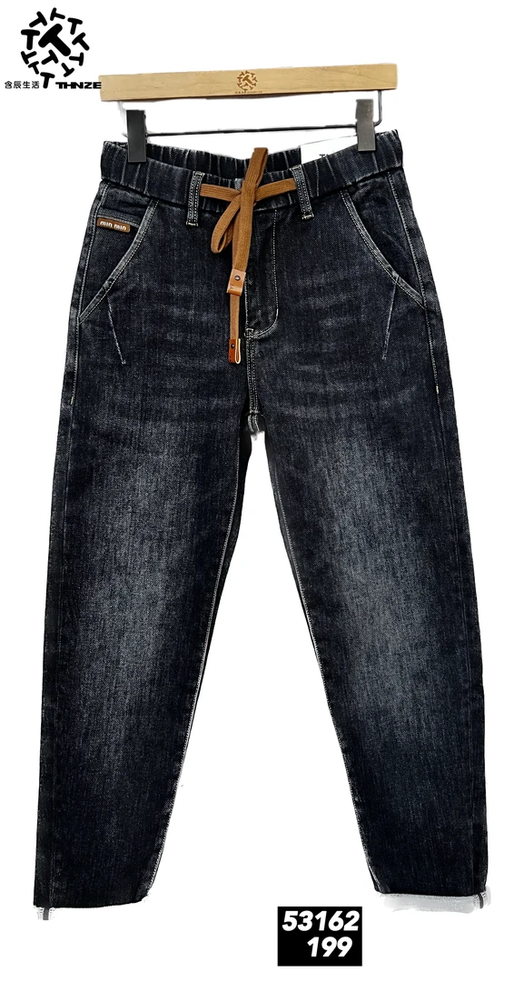 含辰生活秋冬款男士抓绒休闲百搭牛仔裤537117