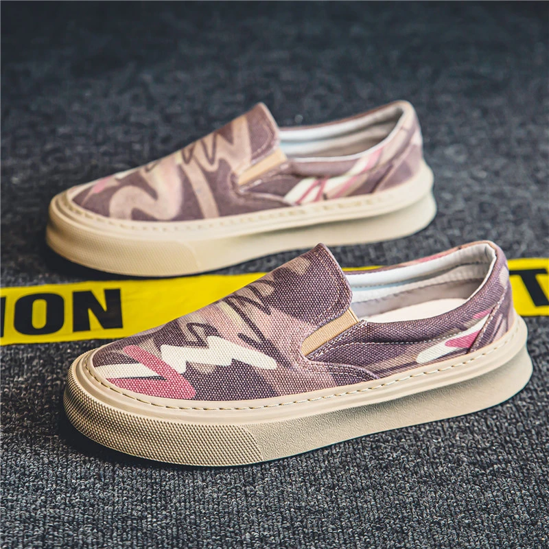 【小尧哥推荐】男鞋2023年秋季新款一脚蹬透气布鞋潮流百搭平底帆