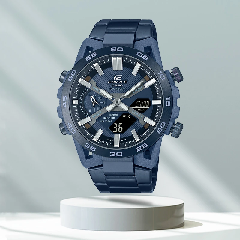 Casio/卡西欧手表男士EDIFICE时尚防水高端商务男表ECB-2000YCB
