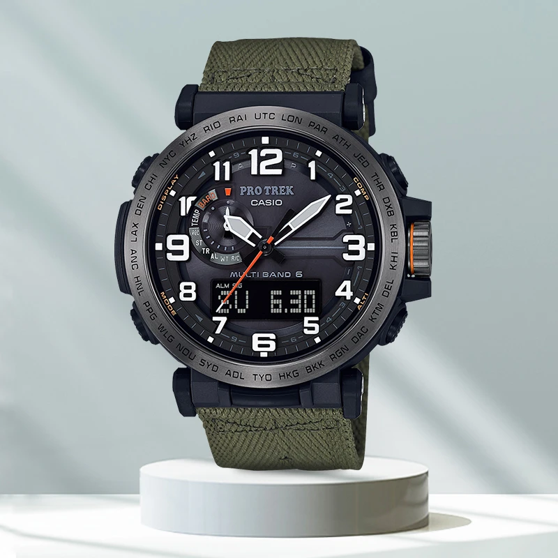 Casio/卡西欧手表男PROTERK户外计时多功能男石英表PRW-6600YB-3