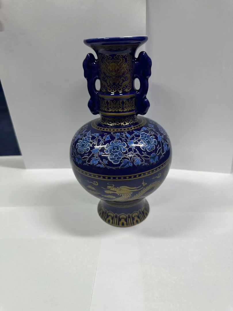 jm20当代青花陶瓷赏瓶摆件【备用链接，所见即所得】