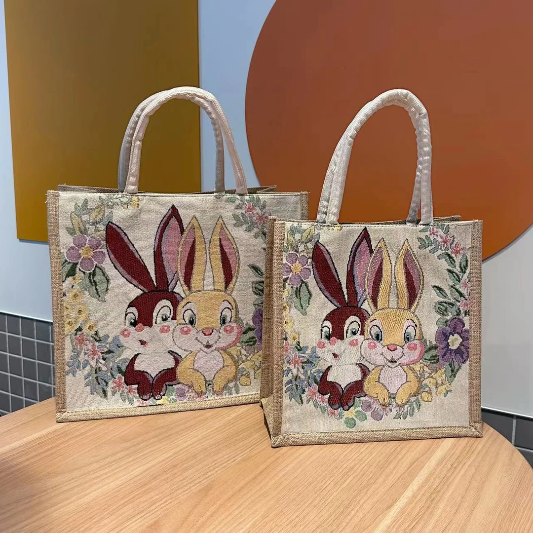 【中-大号】秋冬季时尚亚麻包包休闲百搭手提袋大容量妈咪包旅行包