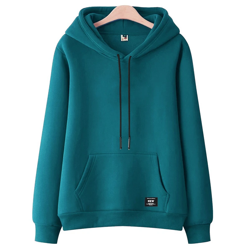 柏芙薇正肩2023年韩版女士卫衣加厚纯棉连帽秋冬小众百搭套头外套