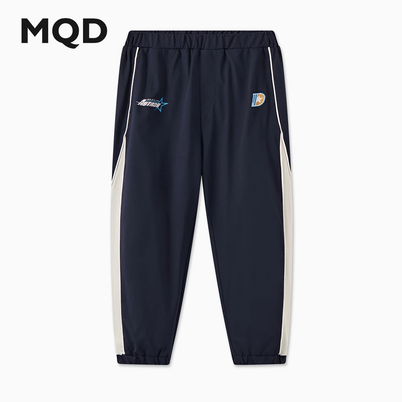 MQD童装儿童24夏新款运动休闲防蚊裤宽松束脚针织裤9642W1611